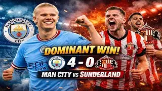 Manchester City Vs Sunderland | 4-0 | Premier League ⚽ Highlights And All Goals