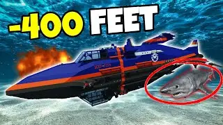 I Used a Sketchy Submarine To HUNT The MEGALODON In Stormworks!