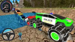 Juegos De Carros - Police Monster Trucks Impossible Driver #2 - Car Extreme Racing Android Gameplay