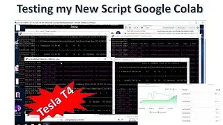 Testing New Script Google Colab Mining Tesla T4