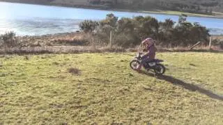 Rachel on her pw50 at Colintraive