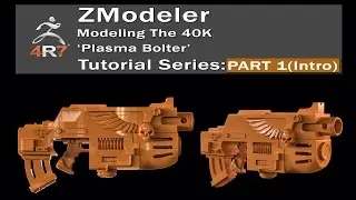 Zmodeler-Zbrush 4r7 Tutorial 'Plasma Bolter' Part1 Setting up Refs