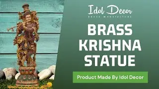 Krishna Brass Statue | Antique Brass Collection | Home Decor | Made By Idol Decor.