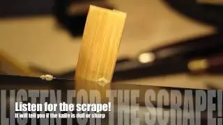 Oboe reed - scraping the back