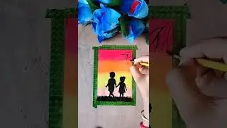 Cute Brother and Sister Drawing #shortvideo#trending#art#drawing#youtubeshort
