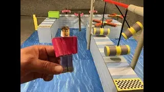 Fun Race 3D против Roblox. Картонная игра. DIY