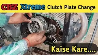 CBZ Xtreme clutch plate change how to change clutch plate of hero honda xtreme bike
