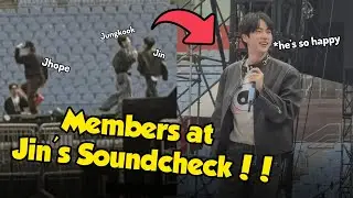 Finally! A big surprise at Jin's soundcheck?! The Soundcheck Fancam is real!!