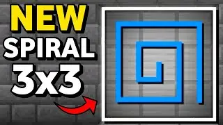Minecraft Bedrock: NEW Spiral 3x3 Piston Door Tutorial 1.21!