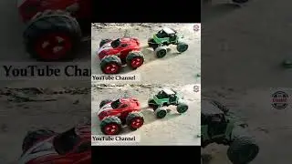 Hummer RC Car & Rock Crawler Vs  Stunt Car Tug of War Match | remote control car