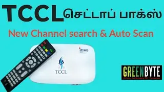 TCCL Hd set top box New Channel search | Auto Scan | தமிழில்