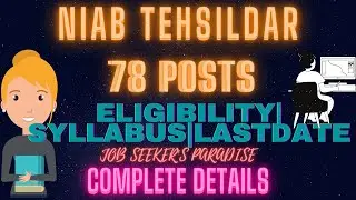 NAIB TEHSILDAR || PUNJAB PUBLIC SERVICE COMMISSION|| GOVT JOBS2020 || DETAILED NOTIFICATION ||