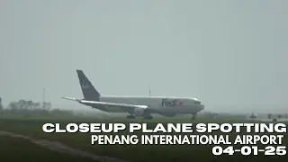 04/01/2025 PENANG PLANE SPOTTING Landings & Takeoffs - Penang Int'l Airport (PEN/WMKP)