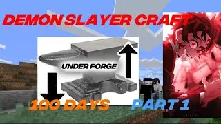Minecraft Demon Slayer 100 days| part 1 | day 0-3