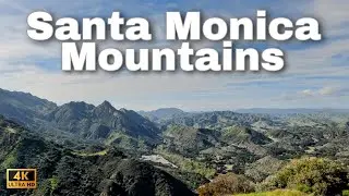 Scenic Overlook of Santa Monica Mountains in 4K