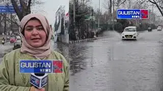 Waterlogging  in areas at TRC in Srinagar following heavy rainfall