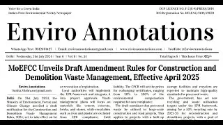Weekly Environment News | Weekly Environmental Report | News Headlines | 31st July 2024 | EA 270