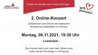 Das zweite ONLINE-KONZERT der Städtischen Musikschule Herbrechtingen