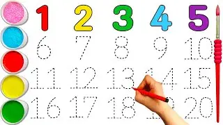 123 Number Counting - Numbers Counting 0 to 30 - Number Write & Read 1 to 30 For Beginners - 0123456