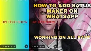 How To Add Status Maker On YO GB FM BASE | UW Tech Show | 