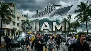 Mega Tsunami Hits 5-Star Cruise Ship in Miami (AI Movie)