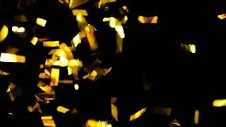 party popper Golden Dust Background Loop Animation HD | Free Dust Particle