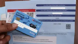 HDFC Easyshop RuPay Platinum Debit Card Unboxing | Free Airport Lounge Access