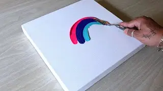 Abstract Painting Demo / Acrylic Painting Technique / Step By step 