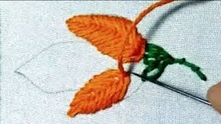 Beautiful Butterfly Stitch Leaves Bunch| Hand Embroidery For Biggeners| Full Toturial Step By Step 