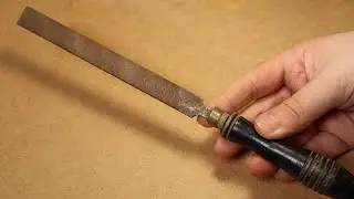 Restoration of an old small rusty file