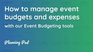 Event Budget Planner & Calculator - How to manage an event budget & event expenses - Planning Pod