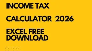 Income Tax Calculator 2025-26|New Tax Regime Excel | Marginal Relief | Tax Calculator Excel 2025-26