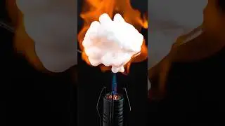 Powerful Lighter VS Snow Spray☃️🔥 #lighterflame #shortsviral #science #experiment #shorts