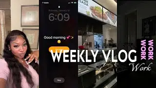 WEEKLY VLOG | WORK week + skincare + Vibes!