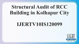 Structural Audit of RCC Building in Kolhapur City