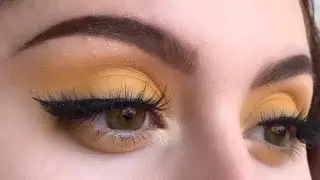 🌼EASY YELLOW EYESHADOW Tutorial 💛🌼