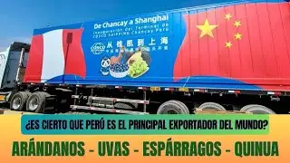 Is it true that Peru is the world's leading exporter of blueberries, grapes, asparagus, and quinoa?