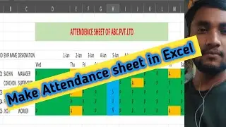 Make Attendance sheet in Excel