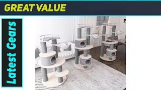 Обзор: Потрясающее кошачье дерево! Роскошная лазалка для счастливых кошек