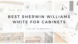 BEST SHERWIN WILLIAMS WHITE FOR CABINETS