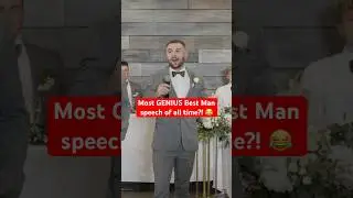 He saw his opportunity and he took it 😂👏 #funnyshorts #speech #wedding #weddingvideo
