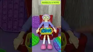 Filling granny's plate with blue candy 🔵🔵🔵