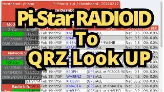 PI-Star RADIOID To QRZ Look Up / RADIOID To QRZ Look Up