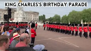 A Truly AMAZING Sight! The foot guard regiments march down the mall for The King's Birthday Parade.