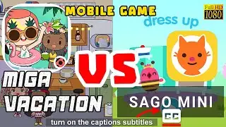 Miga Town My Vacation vs Sago Mini World | CC captions