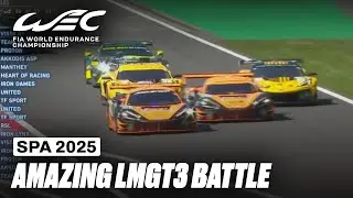 Amazing LMGT3 Battle Between 5 Cars | TotalEnergies 6 Hours of Spa | FIA WEC