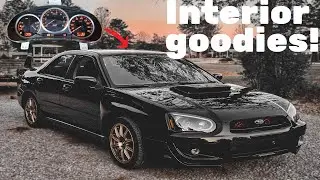 Subaru Interior Upgrade! (STi Cluster Install, Head unit and shift/ebrake boots)