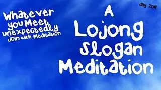 Whatever you meet unexpectedly join with Meditation/Lojong Mind Training Technique (Day 209)