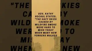 Air quality health advisory in NYC