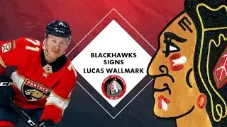 Blackhawks Signs Lucas Wallmark to 1 year 950K Contract